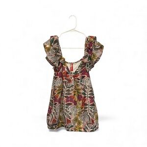 Y2K Vibes Apple Bottoms Multicolor Ruffle Blouse Size Large